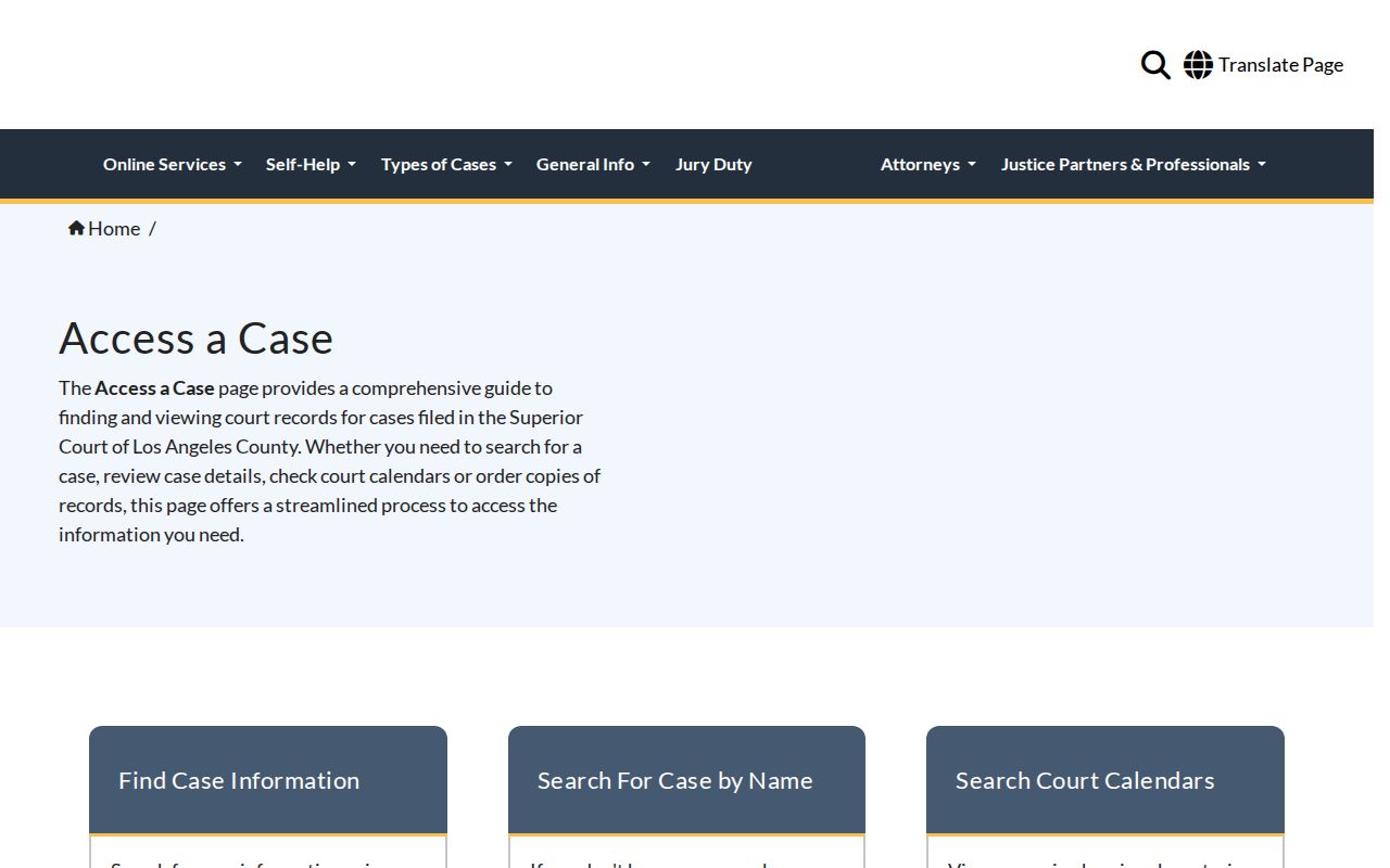 San Dimas people search on the Los Angeles Superior Court case hub